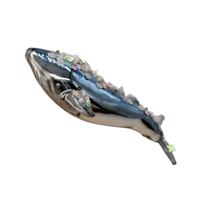 เครื่องประดับแก้วคริสต์มาสชุดเครื่องประดับใต้น้ำขนาดใหญ่ฉลามฉลามวาฬสนั่นแก้วจี้ห้อยตกแต่งต้นคริสต์มาส - Product Image 3