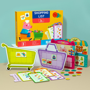 Nouveau jeu éducatif 2025 pour enfants : Boîte magnétique amusante de correspondance de listes de courses, jouet d'entraînement à la logique pour bébés - Product Image 2