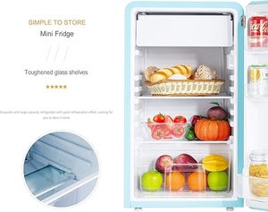 Mini 95L Small Single Door Bedroom Refrigerator 220V 50Hz Fridges Keep Fresh and Freezer Air Home Hotel Use 5star Mide - Product Image 6