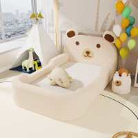 Cama de Espuma para Niños con Forma de Oso, Moderna, Personalizable, Linda, para Dormir en el Suelo, para Jardín de Infancia y Guardería