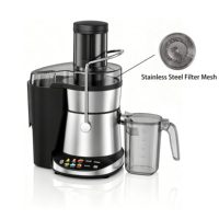Extracteur de Jus Professionnel Multifonction en Acier Inoxydable 1000W pour Fruits et Légumes
