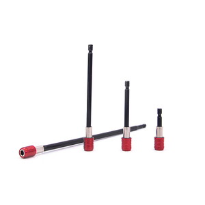 Perceuse électrique 300 mm Poignée hexagonale en alliage rouge Extension à dégagement rapide Tige <span class=keywords><strong>autobloquante</strong></span> - Product Image 3
