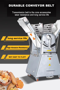 Machines de boulangerie en acier inoxydable, électriques, pour pizza/pain/gâteau/fondant/croissant/pâte à pâtisserie, laminoir à pâte, prix le plus bas - Product Image 5