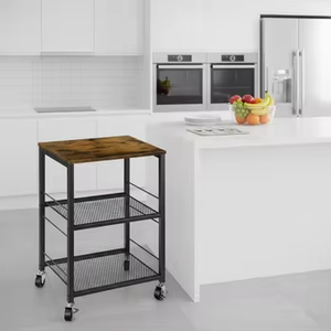 Tavolino da divano a 3 livelli con ripiano stretto per soggiorno, camera da letto, corridoio, casa - Product Image 6