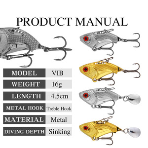 Weitwurf-Metallspinnerbait 4,5cm/16g für Barsch, Salzwasserfische, Zander – Simulationsköder, Hartköder, Kunstköder, Angelausrüstung - Product Image 4