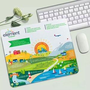 Custom Dark Blue <b>Small</b> Mouse Pad 6x8 Inches - Non-Slip Waterproof Mat for Wireless Mouse, Home & Travel - Product Image 3