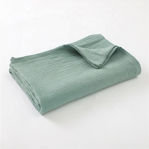 Plain Dyed Organic Cotton Muslin Swaddle <strong>Blanket</strong> Baby Swaddle <strong>Wrap</strong>, Baby <strong>Wraps</strong> - Product Image 1