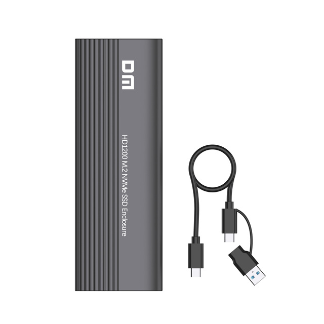 M.2 NVMe SSD Enclosure USB 3.1 Gen 2 Type-C (6 Gbps) Solid State Drive External Enclosure HDD Enclosure