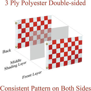 Гоночный двухсторонний флаг из полиэстера - Product Image 2