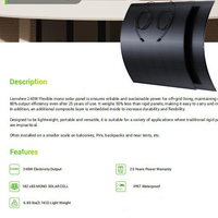 Système photovoltaïque connecté au réseau SHENHAUR 3000W |   4 trackers MPPT, micro-onduleur empilable, 2 panneaux solaires monocristallins flexibles de 240W