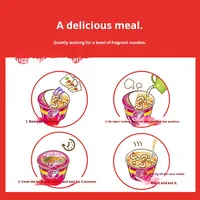 Wan Zai Fried Mini Instant Noodles 24-Cup Boxes 340g 8 Flavors Ready-To-Eat Late-Night Snacks