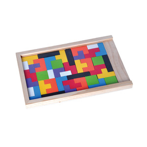 Puzzle russe en bois éducation précoce couleur forme Gameant pensée logique <span class=keywords><strong>Cube</strong></span> jouet - Product Image 3
