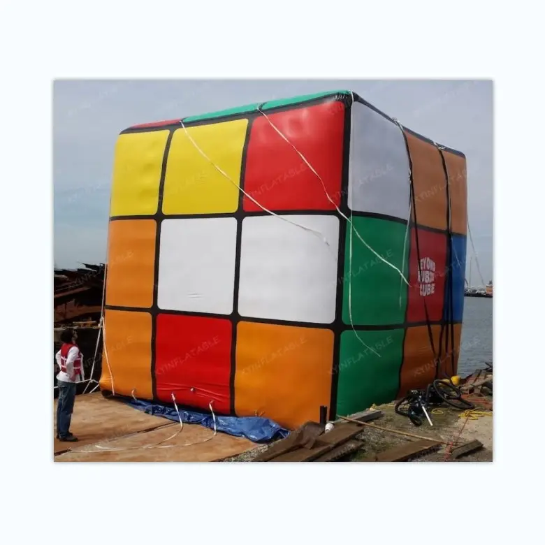 Cubo de Rubik inflable gigante de gran oferta, Cubo de Rubik inflable para publicidad