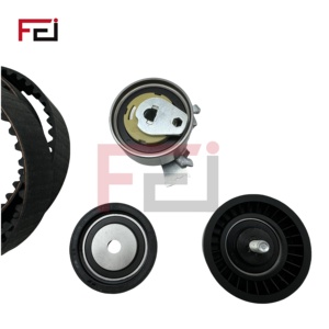 Kit de courroie de distribution FEI de haute qualité en acier et caoutchouc pour <span class=keywords><strong>Opel</strong></span> 1.4/1.6/1.8 Chevrolet VW, nouveau tendeur K015499XS, garantie 12 mois - Product Image 4