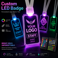 Fábrica de placas de identificación digitales con pantalla LED de acrílico, etiqueta con nombre para personal, para uso en hoteles, bares, eventos, festivales y promociones.