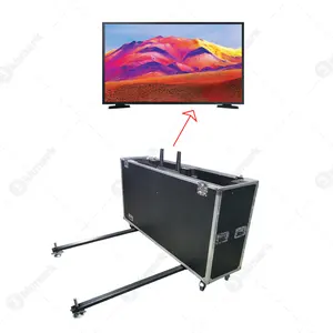 kkmark custom safe stable Electric lifting Activities Performed Adjustable Height TV screen plasma Flight case with support