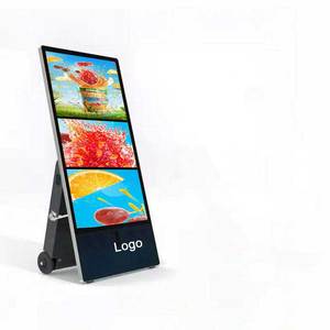 Pantalla Digital Publicitaria Portátil y Conveniente de 43 Pulgadas con Batería Recargable, Tótem de Señalización Digital para Exteriores para Negocios - Product Image 1