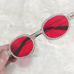 Rhinestone เพชรอาทิตย์แว่นตาแฟชั่นหรูหรา Uv400 <span class=keywords><strong>Dasoon</strong></span> วิสัยทัศน์ที่นิยมเซ็กซี่ผู้หญิงแว่นกันแดด - Product Image 5