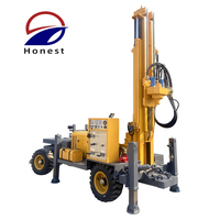Foreuse hydraulique portable DTH de 200 m montée sur remorque pour l'approvisionnement en eau des puits et l'irrigation agricole
