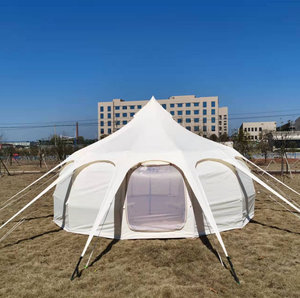 Carpa Glamping - Carpa Lotus de Tela Oxford Impermeable para Resort, Carpa de Camping para Exteriores de 4 Estaciones con Estructura Resistente - Product Image 1