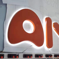Lettres lumineuses en acrylique LED DakeSign, design gratuit, étanches IP65, personnalisables, éclairage multicolore, enseigne publicitaire commerciale