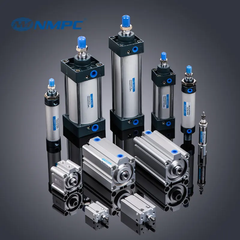 High quality Airtac SMC Type Large/ Mini/ Thin/Compact Customized Double Acting Air Piston Pneumatic Air Cylinders