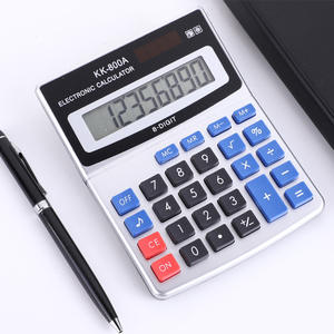 Calculatrice électronique Kk-800A, 8 chiffres, double alimentation, calculatrice de bureau polyvalente pour usage professionnel - Product Image 1