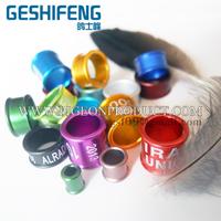 Geewer — anneau de jambe canière personnalisable de 8mm, fournitures en aluminium pour oiseaux, accessoires numérique de Pigeon pour pied de perroquet