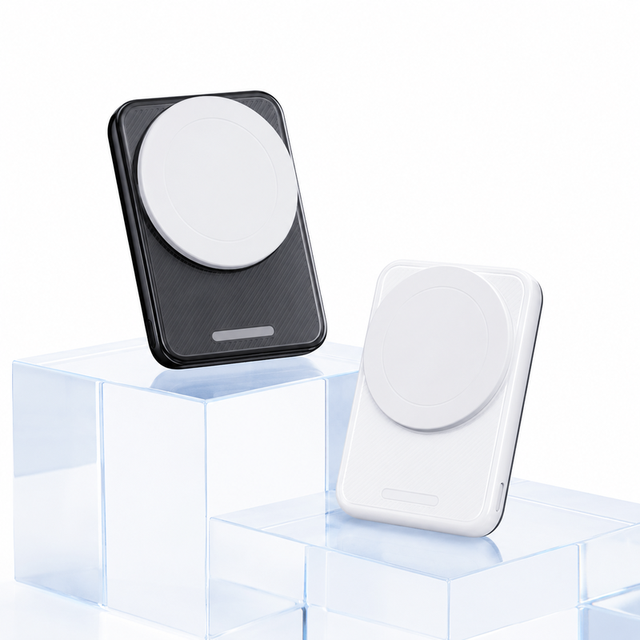 Mini 5000mAh Magnetic Wireless Power Bank Portable Pocket Power Bank Transparent Small Power Bank for Daily Use