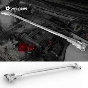 BEVINSEE <span class=keywords><strong>E46</strong></span> Front Upper Strut Tower Support Bar Brace Kit Aluminio para <span class=keywords><strong>BMW</strong></span> 3 Series 325i 328i 330i M3 2002-2004 <span class=keywords><strong>2005</strong></span> 2006 - Product Image 1