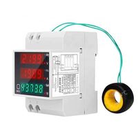 Compteur électrique intelligent monophasé pour usage domestique, compteur de puissance, affichage numérique AC, ampèremètre, voltmètre D52-2058