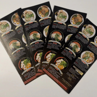 Service d'impression de menus de restaurant japonais de haute qualité sur mesure, menus professionnels de sushis à emporter, prospectus