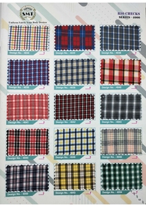 UniWeave Factory Supply 100% Camisa de uniforme escolar de algodón y poliéster para niñas Técnica tejida teñida con hilo - Product Image 4