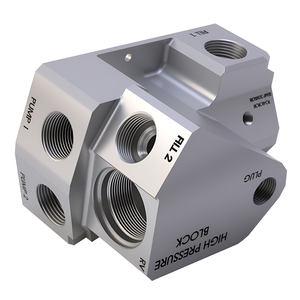 Blocs de vannes haute performance de collecteur de contrôle de débit <span class=keywords><strong>hydraulique</strong></span> en aluminium usiné CNC personnalisé pour les systèmes d'excavatrice - Product Image 5