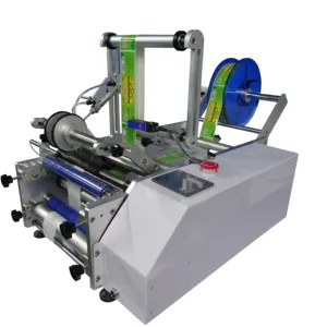 High Precision Labeling Machine Semi Automatic Round Bottle Labeller for Wine Bottle Tin Can