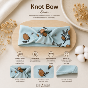 Adorable sapodilla knot bow with soft fabric secure fit and timeless elegance perfect for parties photos and everyday styling - Product Image 4
