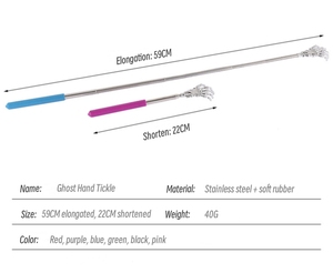 Massageador de Costas Retrátil em Aço Inoxidável para Cães e Gatos - Product Image 2