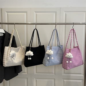 <span class=keywords><strong>Sac</strong></span> à bandoulière pour femme <span class=keywords><strong>de</strong></span> grande capacité, <span class=keywords><strong>sac</strong></span> fourre-tout décontracté pour étudiants, pour les trajets quotidiens, pour les cours - Product Image 1
