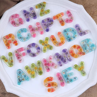 Moule en silicone pour lettres grandes et petites en résine époxy à faire soi-même