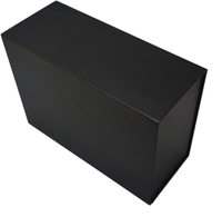 Boîte cadeau personnalisable pour bijoux, écologique, avec impression dorée et offset, en carton recyclé, design carré - Prix négociable