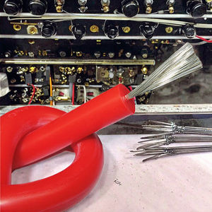 Кабель высоковольтный подземный автомобильный для зажигания, 1 метр, диапазон 50-200 кВ, сердечник 150 кВ, резиновый, 100% сплошной, 20 AWG, луженая медь - Product Image 3