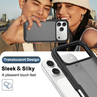 Coque de protection intégrale à 360 degrés en TPU et PC 2-en-1 antichoc pour iPhone 17 18 Universel