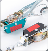 Tendeur multifonctionnel à double crochet, tendeur de câble en acier de type cliquet, tendeur manuel de traction pour travaux électriques