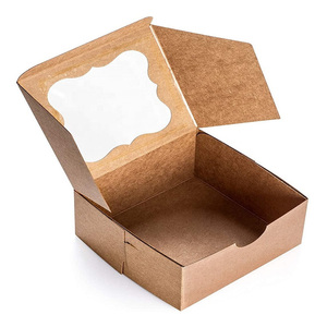 Caja de pastel de galletas Bento de papel de Navidad rosa con logotipo impreso de cartón personalizado al por mayor a buen <span class=keywords><strong>precio</strong></span> razonable con ventanas - Product Image 6