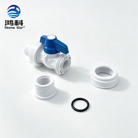 Robinet à double union à commande manuelle avec poignée ABS, collier de serrage rapide, pour PVC épais, OEM 1/2, lisse, résistant à la corrosion pour l'eau