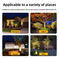 Projecteur LED en laiton pour aménagement paysager, bronze antique, orientable, IP67, sur piquet, éclairage extérieur pour hôtels