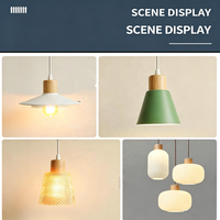 Support de suspension vintage en bois E27 de qualité supérieure avec cordon réglable et vis de plafond en cuivre pour accessoires d'éclairage DIY pour lampe