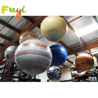 Ballon gonflable de la planète Mars avec éclairage LED pour la décoration de scène
