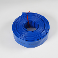 Tuyau plat en PVC personnalisable de 1 à 8 pouces, 100 mètres, traité anti-UV, flexible, durable, économiseur d'eau, pour l'irrigation agricole