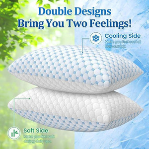 Factory Price Luxury Shredded Memory Foam Bed <strong>Pillow</strong> Adjustable Breathable Relief Pressure Cooling <strong>Pillows</strong> for Hot Sleepers - Product Image 3